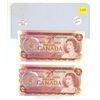 Image 1 : (2) 1974 Canada Two Dollar - In Series. (Uncirculated)