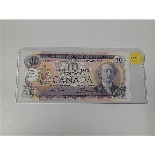 1971 Canada Ten Dollar. (Uncirculated)