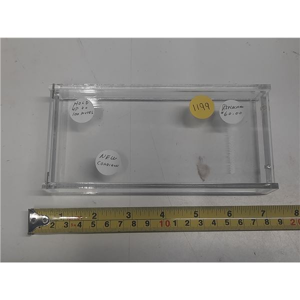 Plastic Currency Holder Case. (Hold Up To 100 Notes)