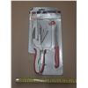 Image 1 : Kuraidori Slicer Plus multi-function kitchen tool set in red and white.