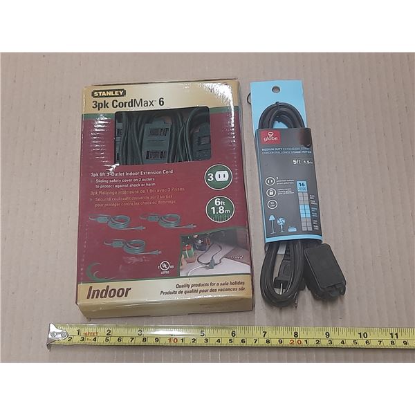 Stanley 3pk Cord and Globe Medium Duty Extension Cord.