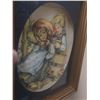 Image 2 : Vintage 3D shadow box diorama featuring a paper art scene inspired by Hummel designs.