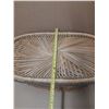 Image 3 : Vintage wicker chair and table.