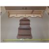 Image 1 : Vintage wooden wall-mounted spoon rack and wooden 3-hook rack.