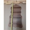 Image 2 : Vintage wooden wall-mounted spoon rack and wooden 3-hook rack.