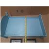 Image 3 : Blue wooden doll bed and photo frames.