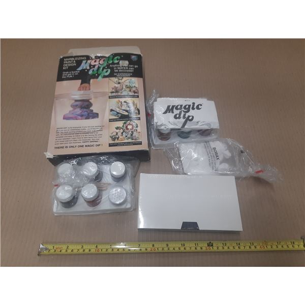 Vintage 1994 Magic Dip Marbleizing Paint & Design Kit by Latham Studios.