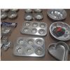 Image 7 : Set of various aluminum baking molds and tins.