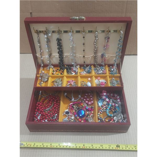 Jewelry Box with Jewelry Inside.