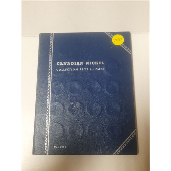 1978-2022 Canada Nickel Collection Binder. (Total 46 Coins)