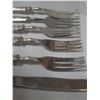 Image 3 : Lot of Fork and Knife - Marked 800 On Handle. (We Can't Prove Its Authenticity)