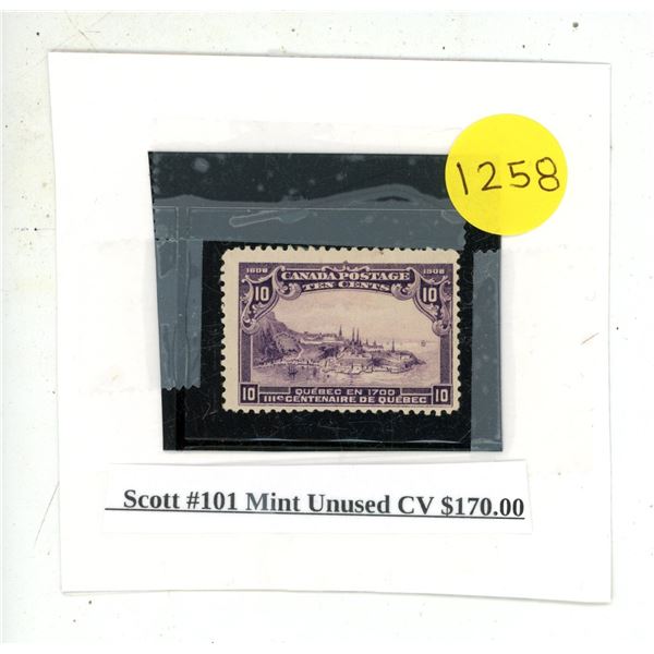 Scott #101 Mint Unused CV $170.00.