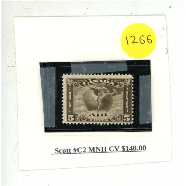 Scott #C2 MNH CV $140.00.