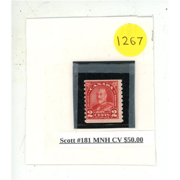 Scott #181 MNH CV $50.00.