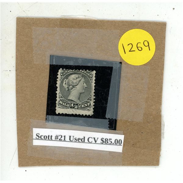 Scott #21 CV $85.00.