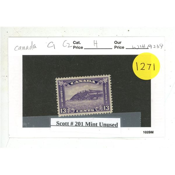 Scott #201 Mint Unused.