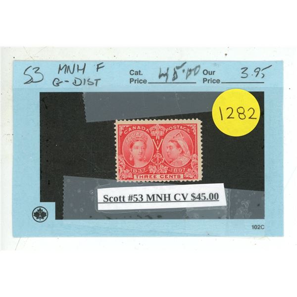Scott #53 MNH CV $45.00.