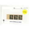 Image 1 : Scott #34 Block of 3 MNH.