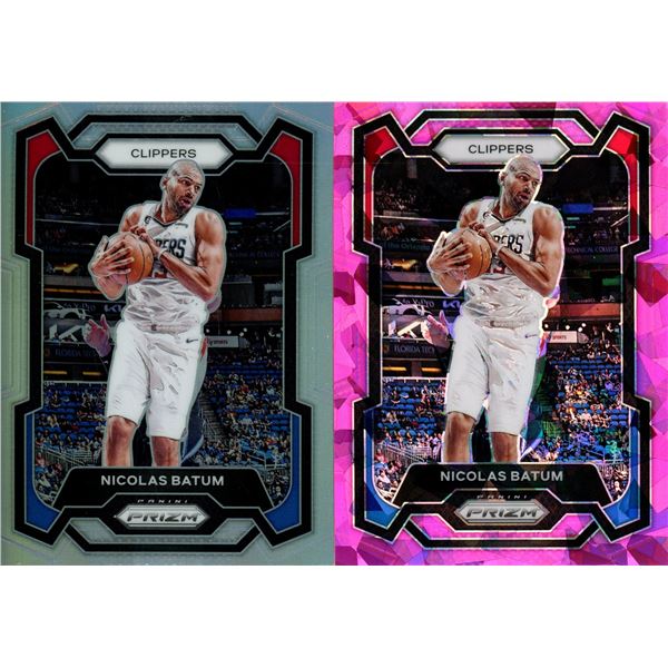 (2) Panini Prizm 2023-24 Basketball Cards (Nicolas Batum)