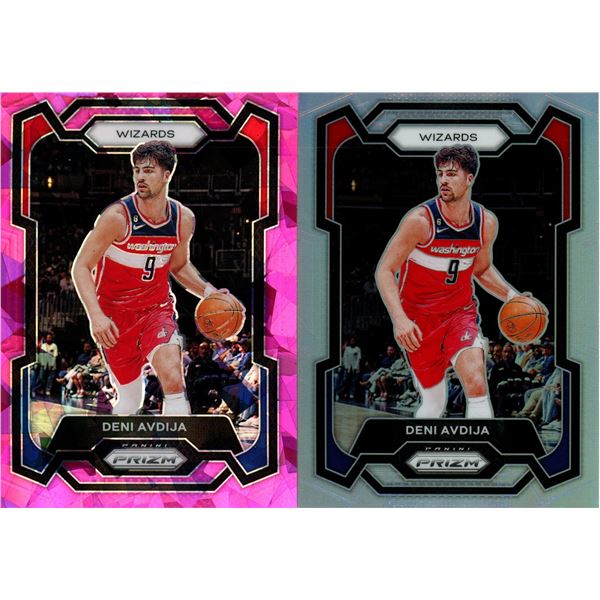 (2) Panini Prizm 2023-24 Basketball Cards (Deni Avdija)