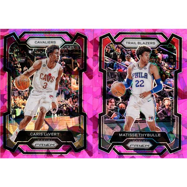 (2) Panini Prizm 2023-24 Basketball Cards (Matisse Thybulle and Caris LeVert)