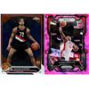 Image 1 : (2) Panini Prizm and Chrome TOPPS 2023-24 Basketball Cards (Rayan Rupert and Adama Sanogo)