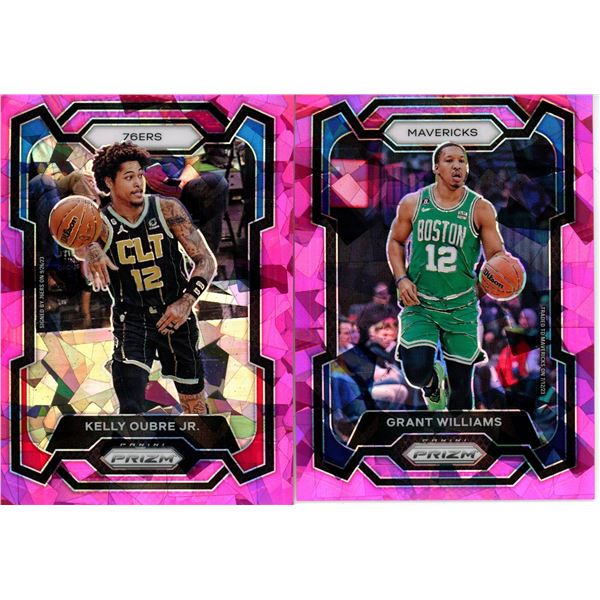 (2) Panini Prizm 2023-24 Basketball Cards (Kelly Oubre Jr. and Grant Williams)