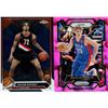 Image 1 : (2) Panini Prizm and Chrome TOPPS 2023-24 Basketball Cards (Azuolas Tubelis and Rayan Rupert)