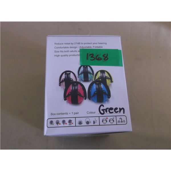 New mini makers green hearing protection earmuffs