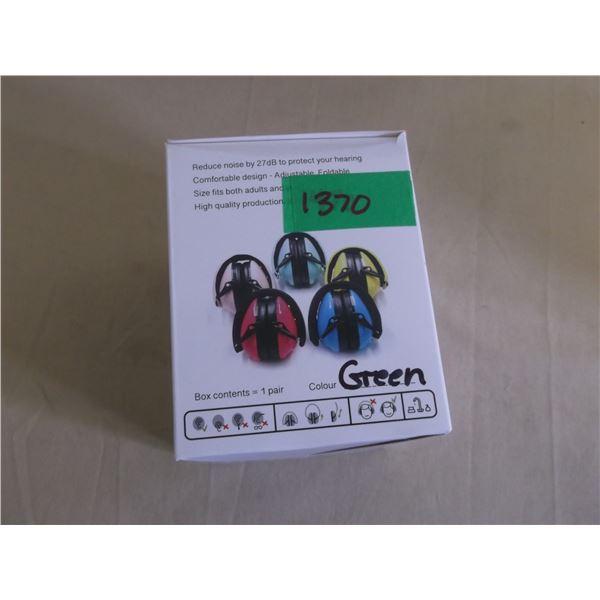 New mini makers green hearing protection earmuffs