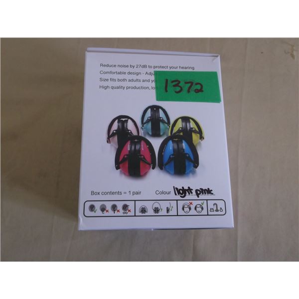 New mini makers pink hearing protection earmuffs
