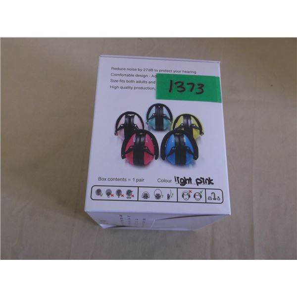New mini makers pink hearing protection earmuffs
