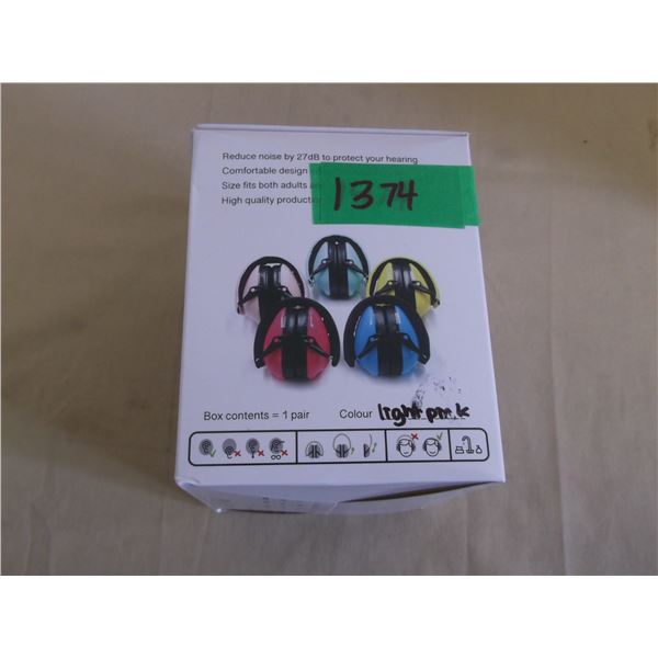 New mini makers pink hearing protection earmuffs