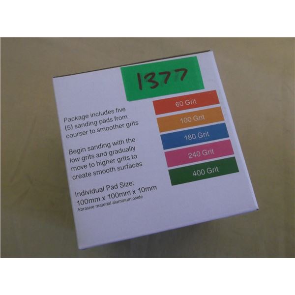 New mini makers sanding pad kit- 5 piece- 60-100-180-240-400 grit