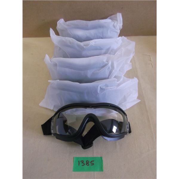 New 5 pack full coverage breathable saftey goggles