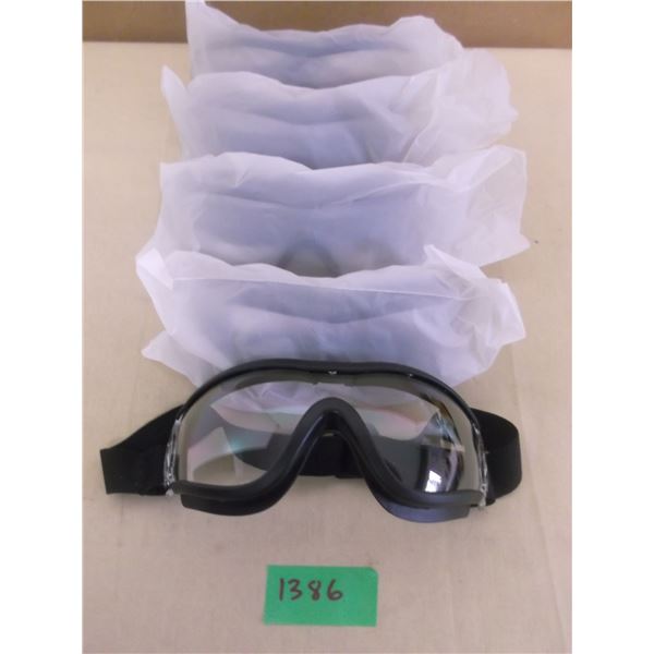 New 5 pack full coverage breathable saftey goggles