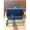 Image 3 : Vintage Blue Metal Tool Box.