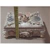 Image 2 : Vintage seashell encrusted trinket jewelry box.