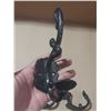 Image 3 : (3) Black cast iron wall hooks.