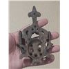 Image 3 : Vintage Cast iron door knocker featuring an ornate beetle or ladybug motif.