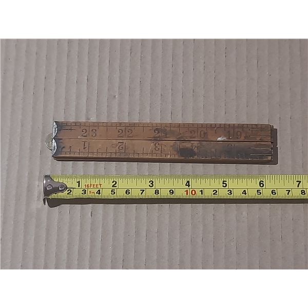 Vintage Stanley wooden folding ruler.