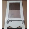 Image 1 : White wall-mounted mirror. (29" X 17")