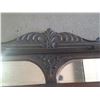 Image 2 : Antique oak overmantel mirror top shelf board. (57" X 14")