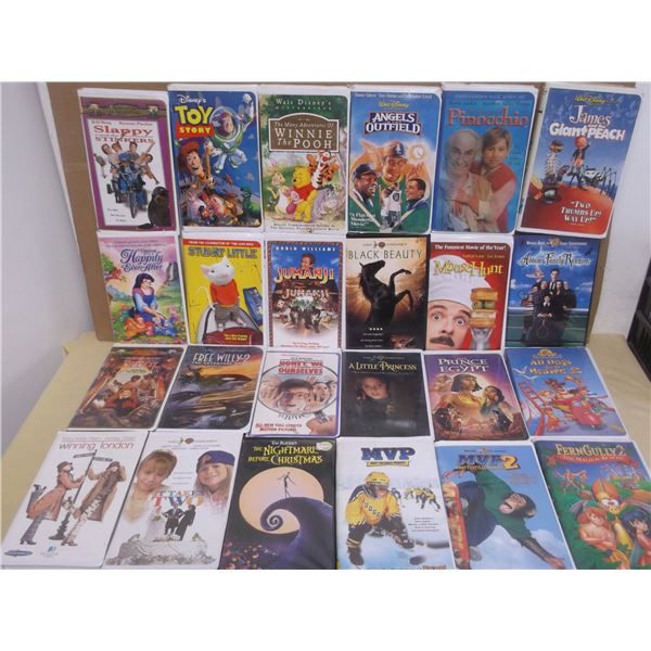 26 VHS family/children movies- all work