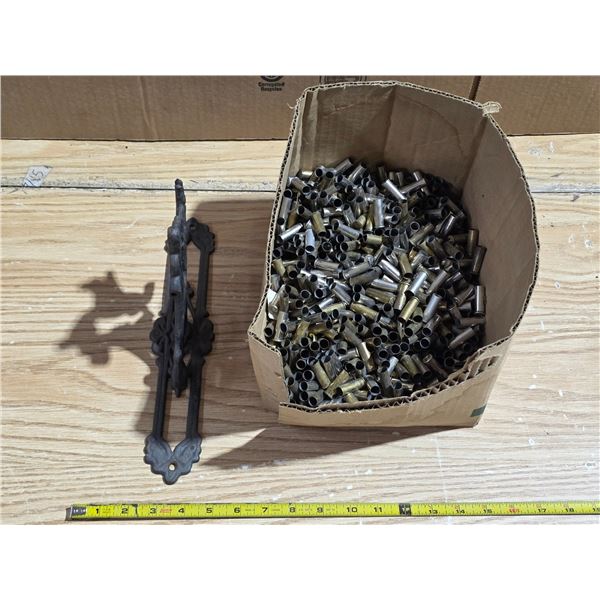 Shell casing and cast iron hanger