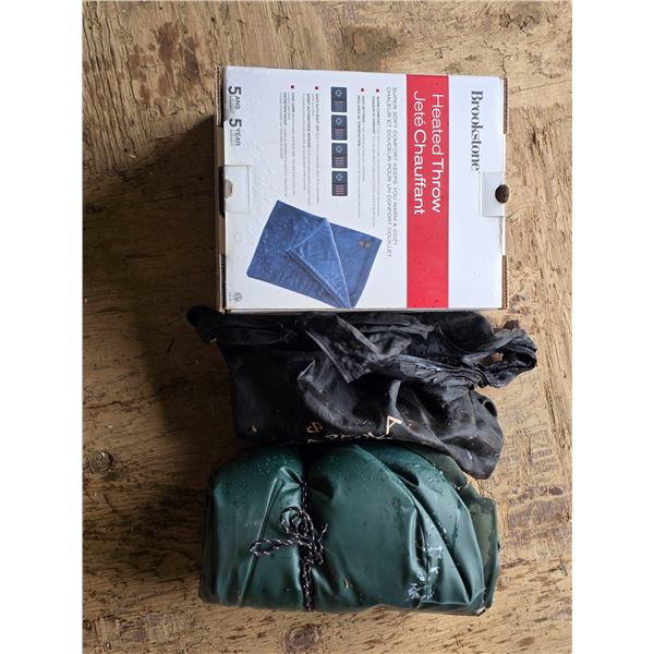 Heated blanket, air pump and air mattress
