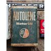 Image 2 : B/A motor oil tin, Toronto elevator tin. John deere plate, and Pepsi crate