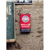 Image 3 : B/A motor oil tin, Toronto elevator tin. John deere plate, and Pepsi crate