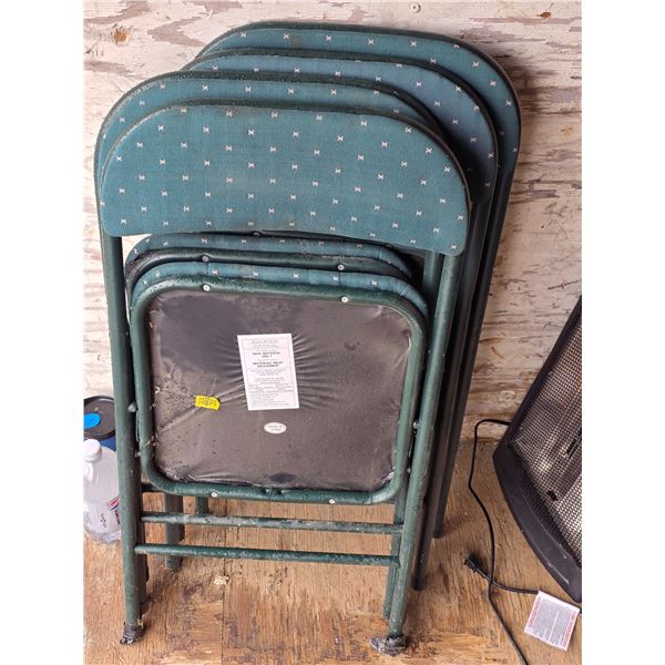4 folding chairs- 30"H