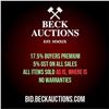 Image 1 : Beck Auctions Inc. Terms & Conditions